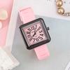 Digital Ladies Watch Square Fashion Silicone Strap Student Quartz Watch Women'S Simple Casual Watch