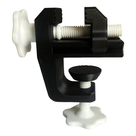 

Мини-тиски, напечатанные на 3D-принтере, вращающиеся на 360 градусов, зажим для верстака для любителей моделирования, монтаж без сверления, крепление на край, органайзер для кабелей чёрный