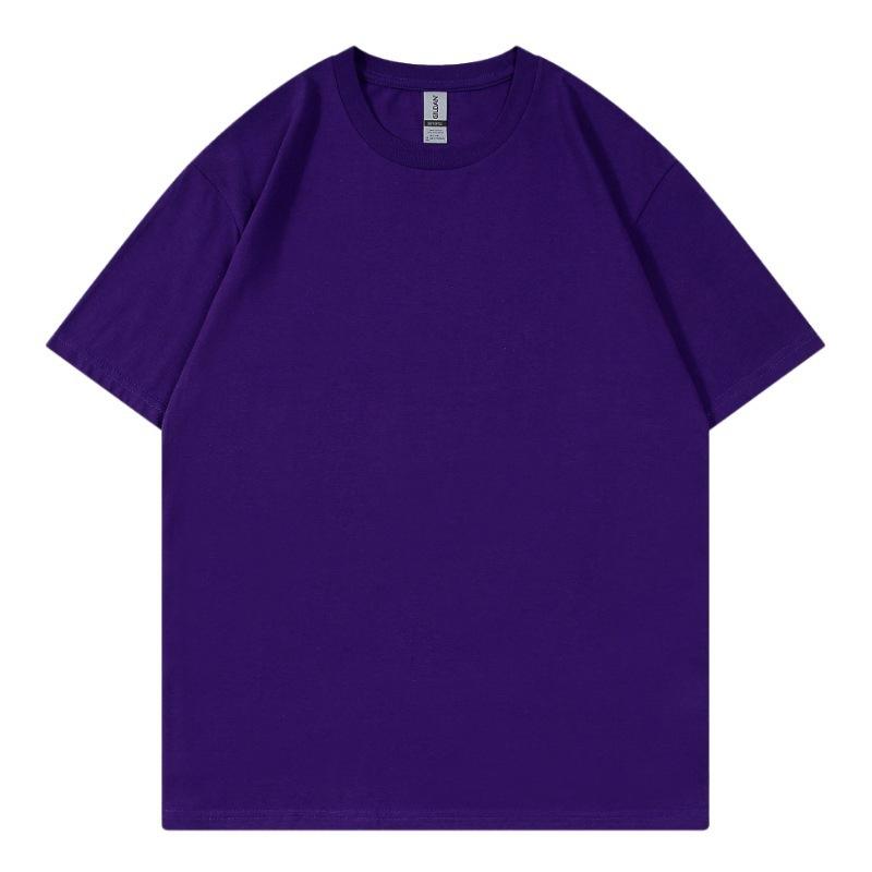 Short Sleeve Men's Cotton T-Shirt Summer Casual Men's Top Short Sleeve Summer Solid Color T