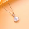 Small Skirt Necklace Women's Fashion Light Luxury Temperament High-grade White Fritillary Fan-shaped Necklace Collarbone Chain Gift