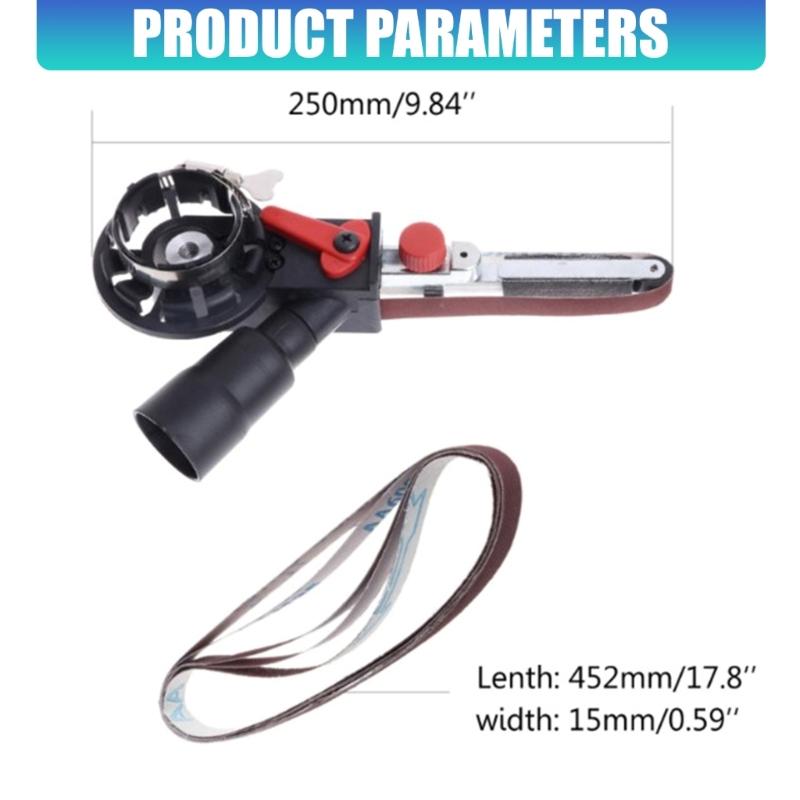 6 Speed Adjustable Cordless Belt Sander 300W Motor and Stainless Steel Construction Ideal for Confined Areas