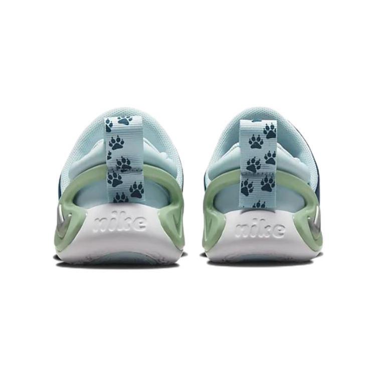Nike Dynamo GO Slip Resistant Cushioning Abrasion Resistant Low Top Sports Casual Shoes Blue Green Infant And Toddler DV0547-400