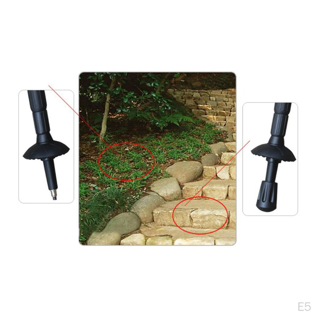 5 Pieces Flexible Trekking Poles Tips Replacement Fits Most Hiking