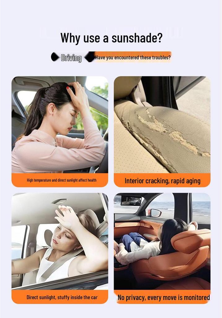 Automatic Retractable Front Windshield Sunshade