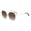 Brand Logo Stainless Steel Metal Square Sunglasses Women's Gold KENNA-G-S-AU2F7HA