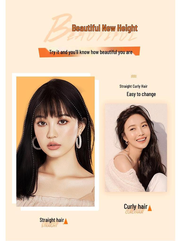 Women's Seamless Hair Extensions: 3-Piece Set for Thick, Long Curly or Straight Hairstyles