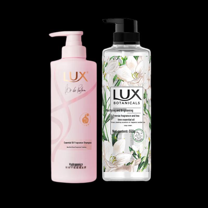 Lux Red Rose Shampoo & Freesia Shower Gel Duo Pack