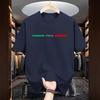 Italian fashion T-shirt men's O-neck short sleeved summer urban casual T-shirt home and outdoor comfortable soft top