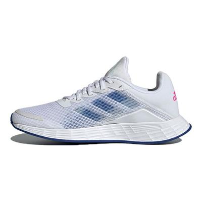 Duramo Sl Comfortable Fabric Synthetic Leather Low Top Running Shoes Women Sneakers White Blue FY6710