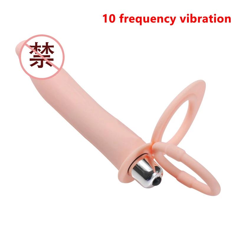 Double Penetration Dildo Vibrator Sex Toys For Couples Anal Beads Butt Plug G Spot Massager For Men Adults 18+