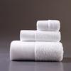 Luxury Hotel Bath Towel White Towel Custom logo Five-star Hotel Bath Towel Set with 100% Cotton