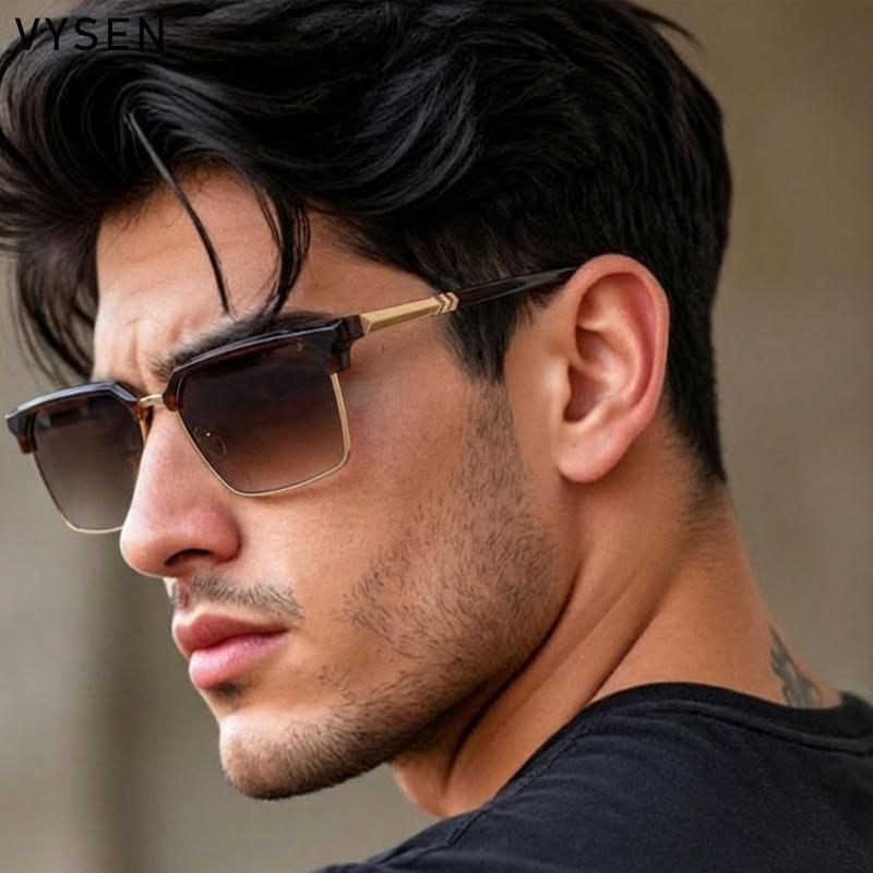 2026 Luxury Oversized Square Sunglasses Men Y2K Punk Designer Futuristic Vintage Outdoor Shades Driving For Male Goggles Eyewear