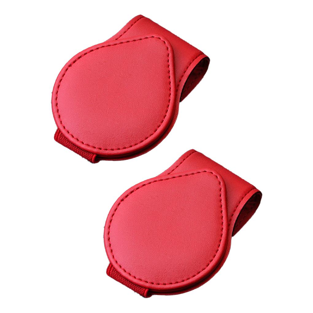 

Pack of 2 Car Glasses Clip Ticket Card Holder Sunglasses Eyeglasses Pink