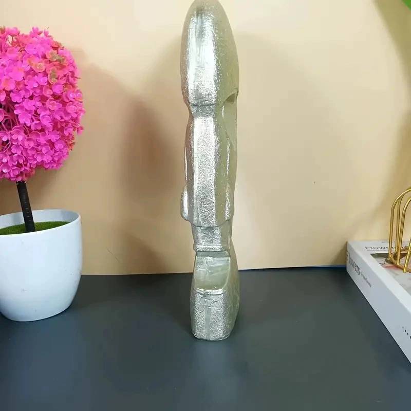 Resin Bell Sculpture Head Figurine Handcrafted Art For Home Garden Outdoor Decor