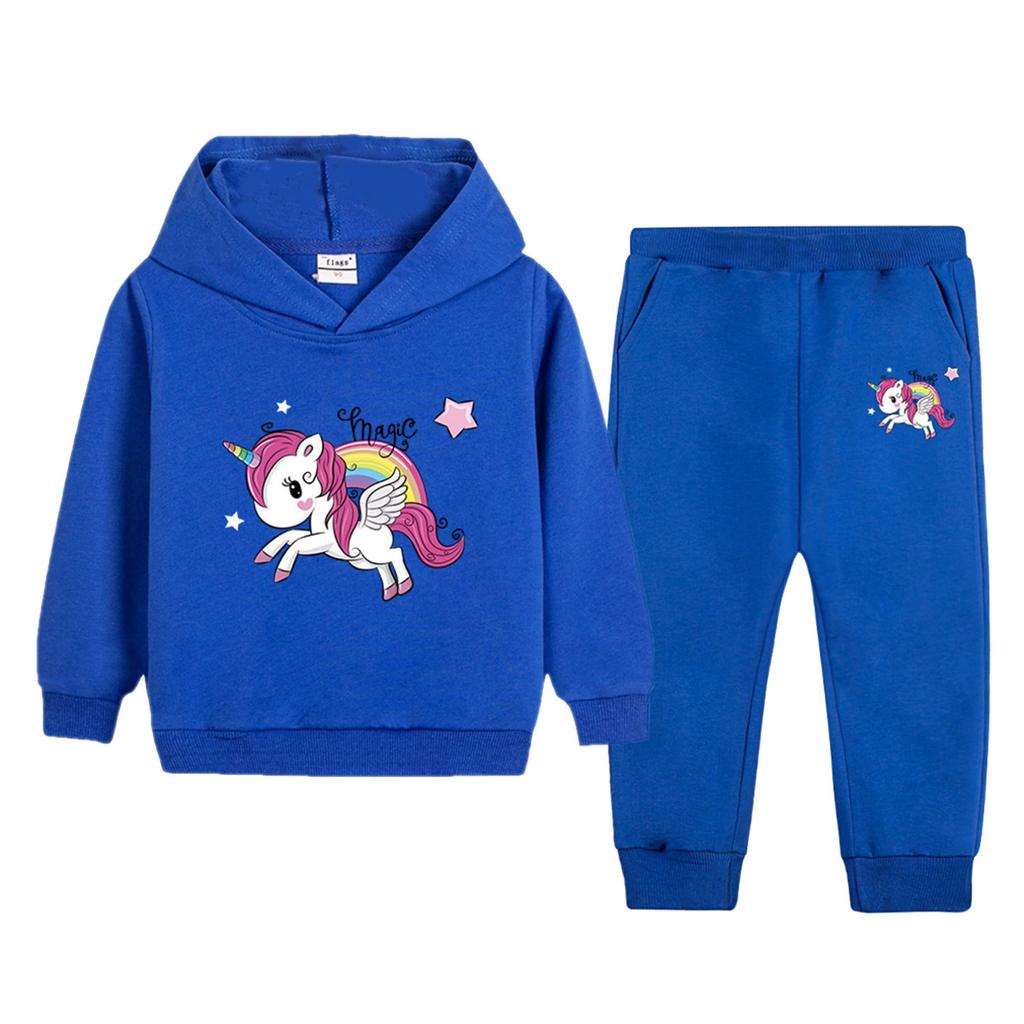 Detské módne súpravy oblečenia Mikina s nohavicami Tepláky Dievčenská mikina s kapucňou 2ks Súprava Jogging Neformálne oblečenie