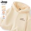 JEEP SPIRIT Men's Heavyweight Lambswool Hooded Sweatshirt