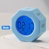 Mini Digital Timer Portable Octagon Touch Control LED Display Flipping Gravity Sensor Rechargeable Time Management Countdown Cooking