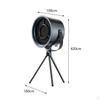 Compact Extractor Hood for Kitchen Use, Adjustable Angle, Portable Design Frying