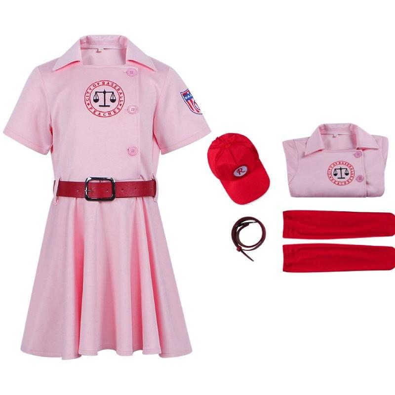 

Of League A Their Own Girl Baseball Uniform Cosplay Costume Set Performance 150 Child