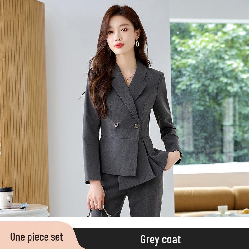 Women's Professional Suit Set - Spring/Autumn Workplace Blazer for Interviews in Goddess Style