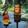 Solar Garden Led Hedgehog Figurine Lamp With Waterproof For Landscape Decoration