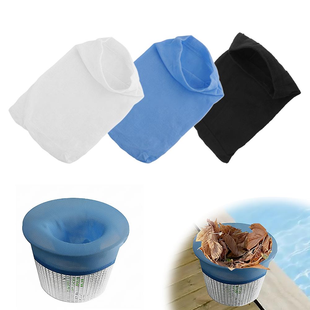 High Elasticity Mesh Filters for Pool Skimmers Reusable Pool Skimming Basket Filter Socks Debris Leaves Catcher Pool Accessories
