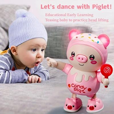 Electric Piggy with Music Light Move Sing Dance Twist Pets Pig Baby Toys Walking Cute Smart Early Educational Doll for Children