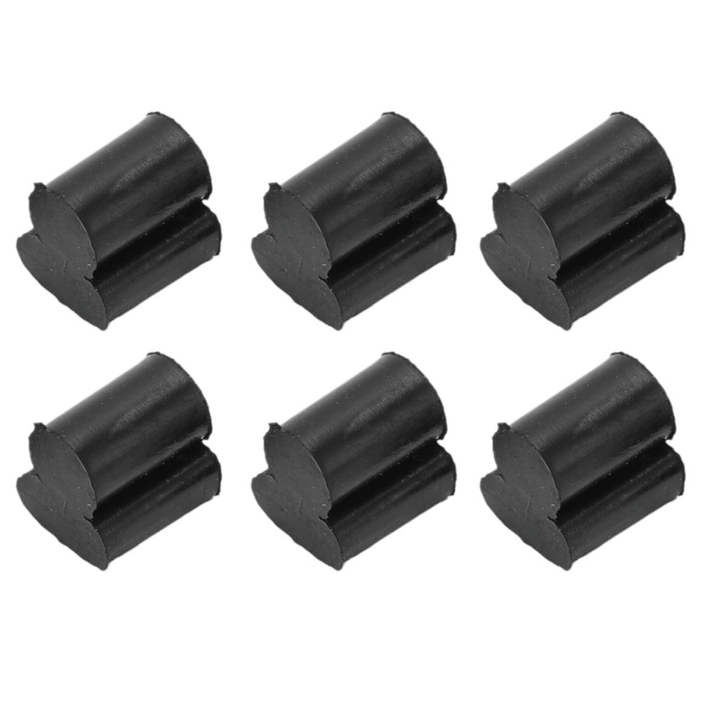 6PCS silicone French Horn Bumper Black Rubber Rotary Valve Pads Tuba Horn For French Horn
