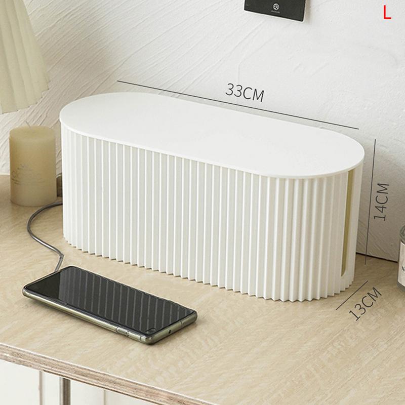 

Большая коробка для хранения штепсельной вилки, органайзер для хранения проводов и кабелей, коробка для розеток и штепсельных вилок L