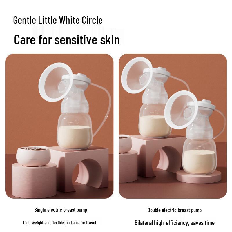 MissBaby Csendes és Erős Dupla Elektromos Mellszívó: Automatikus, Kényelmes Szívás Szülés Utáni Tejlefejtéshez