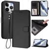 Premium Magnetic Leather Flip Wallet Case for iPhone 15/14/13 Series, Shockproof Card Holder Cover