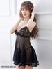 Sexy Rigid M Size [Vivid Style] Lingerie, Babydoll, Mesh, Lace, Basic, Sheer, Beautiful, Women's, Black,