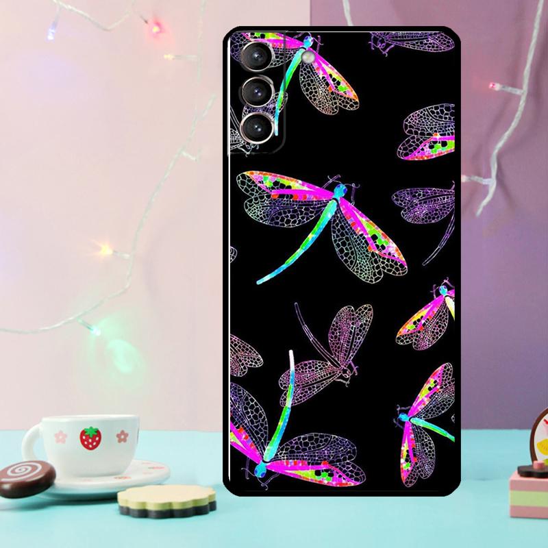Dragonfly Animal Art Phone Case For Samsung Galaxy S24 S25 Ultra S21 S22 S23 Ultra S9 S10 S20 Plus S25 FE Cover