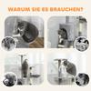 Multi-Level Cat Tower, 134cm Cat Tree with Condo and Sisal Scratching Posts for Indoor Kittens, Grey