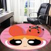 1pc Powerpuff Girls Office Round Area Rug, Under Office Chairs Bedroom Living Room Home Decor  A1022207