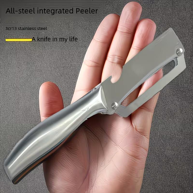 Stainless Steel Vegetable Peeler Thick Blade Potato Carrot Pumpkin Peeler Ergonomic Handle Fruit & Vegetable Slicer, Durable Easy Clean Kitchen Tool