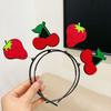 Kid Headband Spring Design Fruit-Decorated Headband Anti-Slip Tooth Design Stable Fit Hair Hoop Children Day Performance Hair Accessory