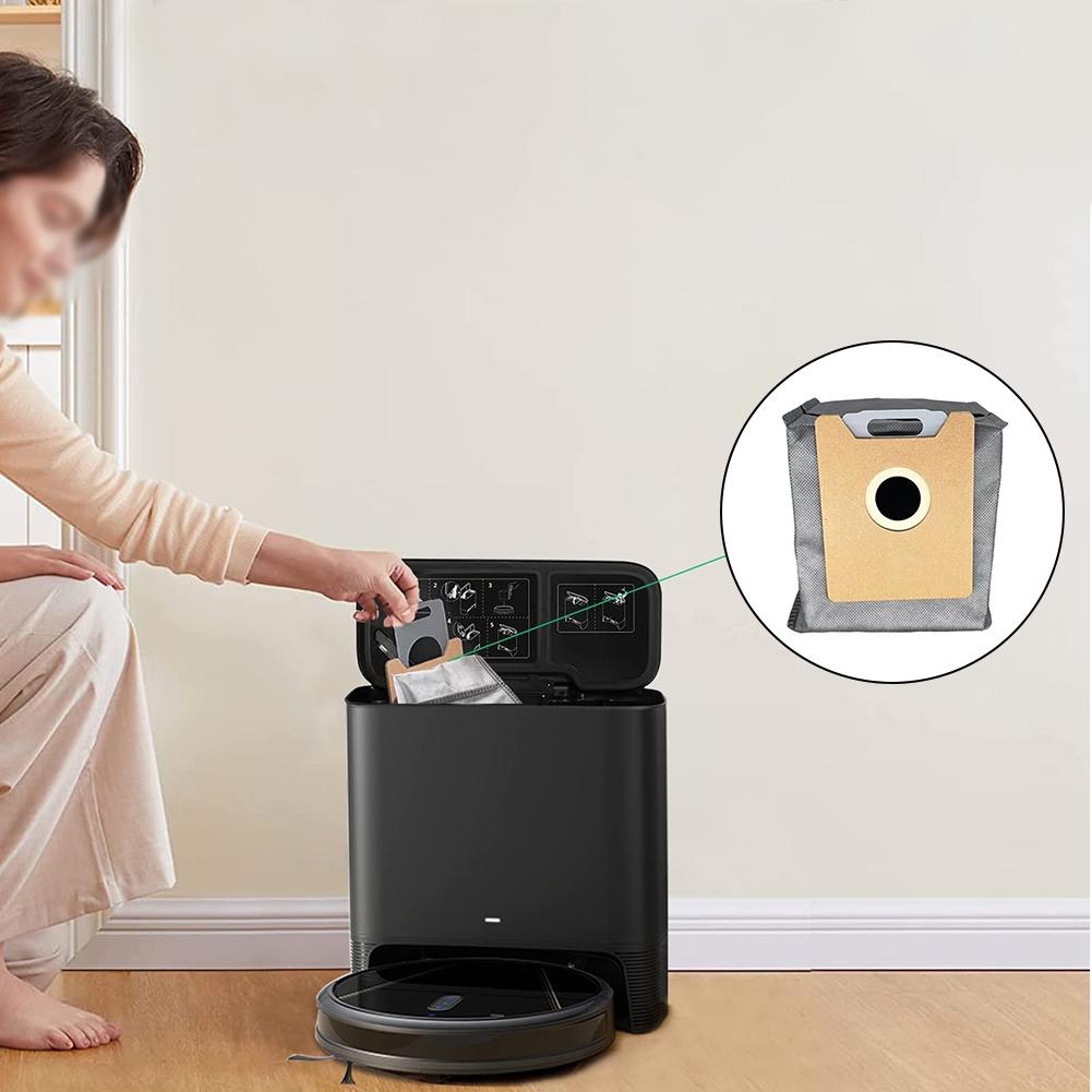 4 PACK Dust Bags for Eufy Clean G35+, G40+, G40 Hybrid+ Auto-Empty Station