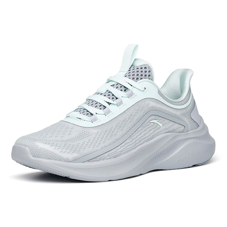 Anta Comfortable Low-Top Casual Running Shoes Women Sneakers Gray Green 922225581-1