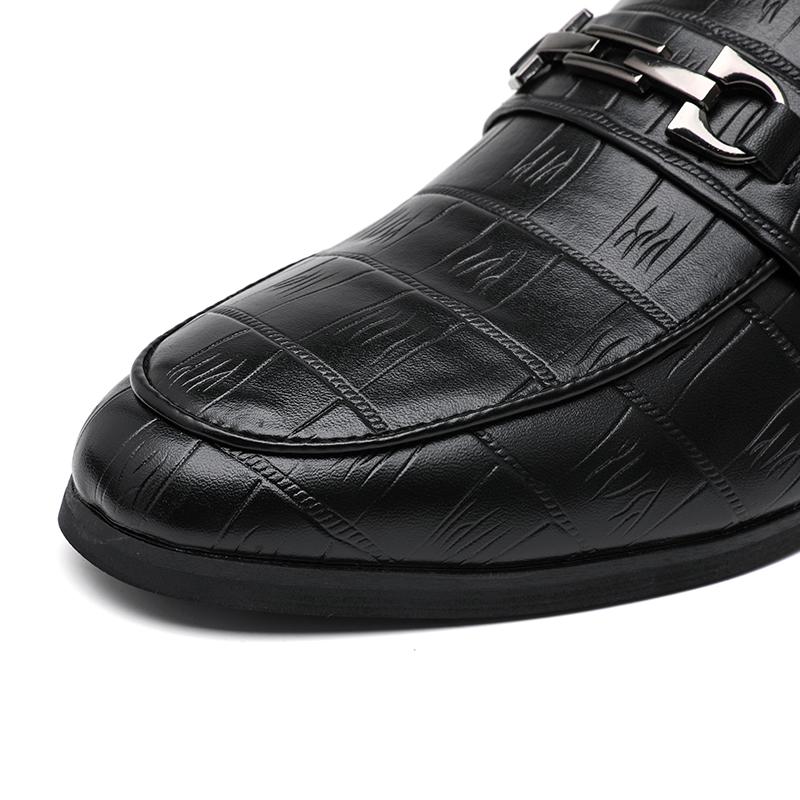 Loafers Summer Slip on Half Shoes for Men Leather Slippers Casual Breathable Comfy Loafers Moccasins Black