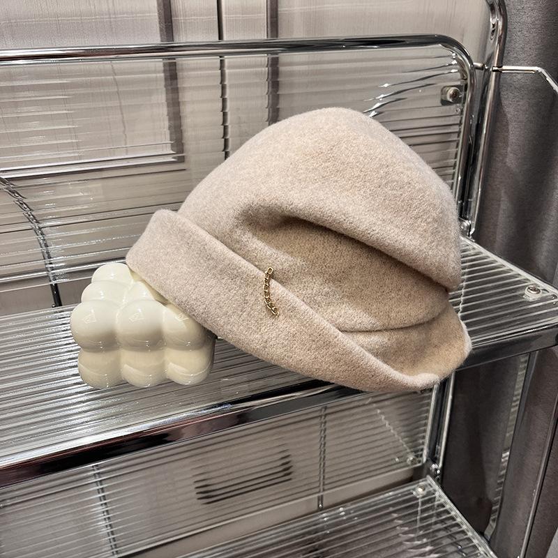 Elegant Stacking Hat New% Wool Hat Women's Autumn and Winter Advanced Sense of Face Small Beret