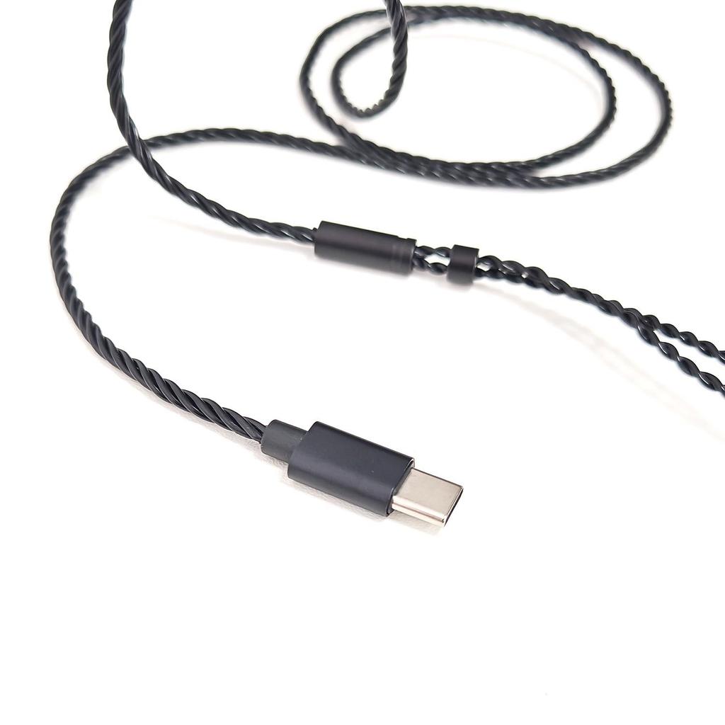 Hi-Fi Typ-C 0,78 mm Doppelstift Kopfhörer Ersatzkabel