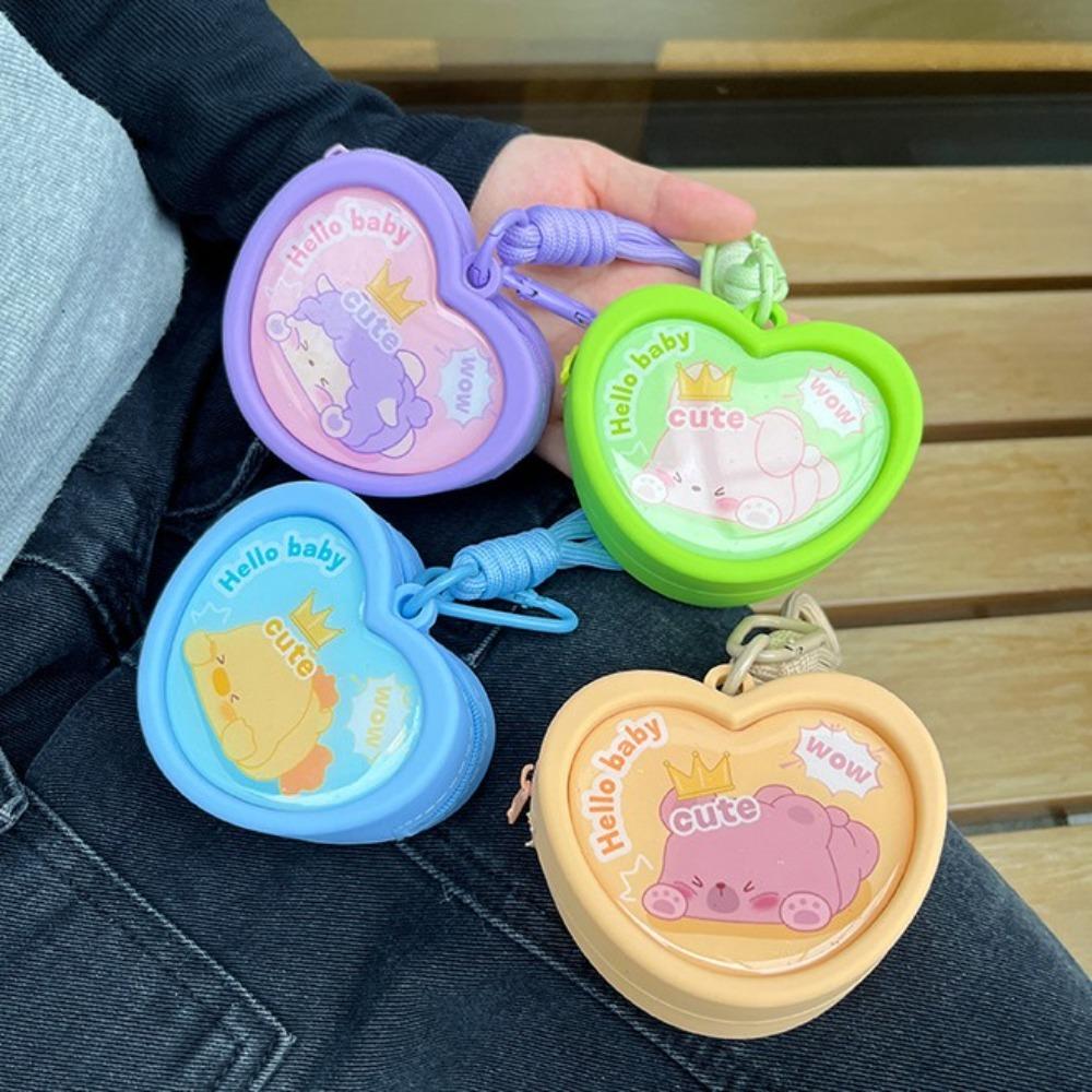 

Мультяшная мини-сумка для хранения Love Heart Lipstick Bag Простая маленькая сумка для вещей для женщин и девочек Style 3