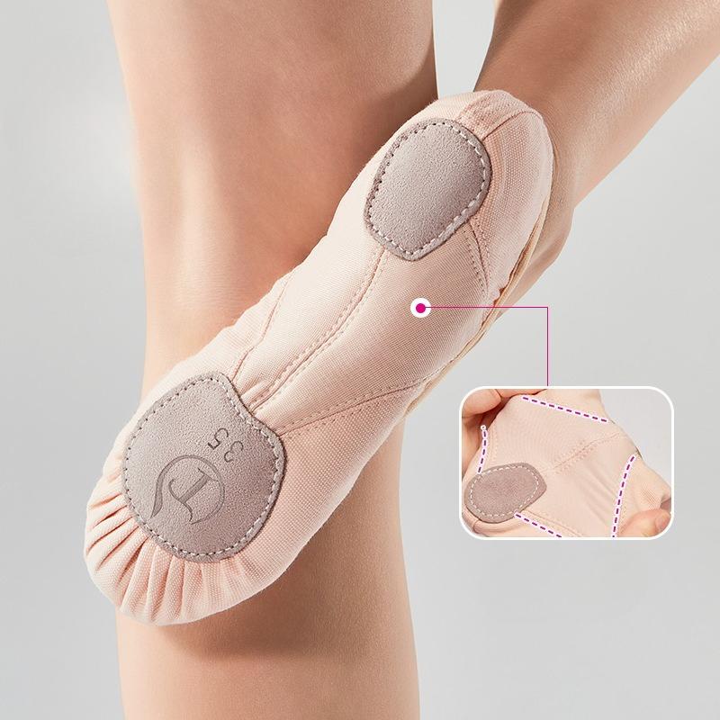 Soft-soled Training Dance Shoes with Canvas Panels Adult Yoga and Ballet Shoes for Dance and Posture Training