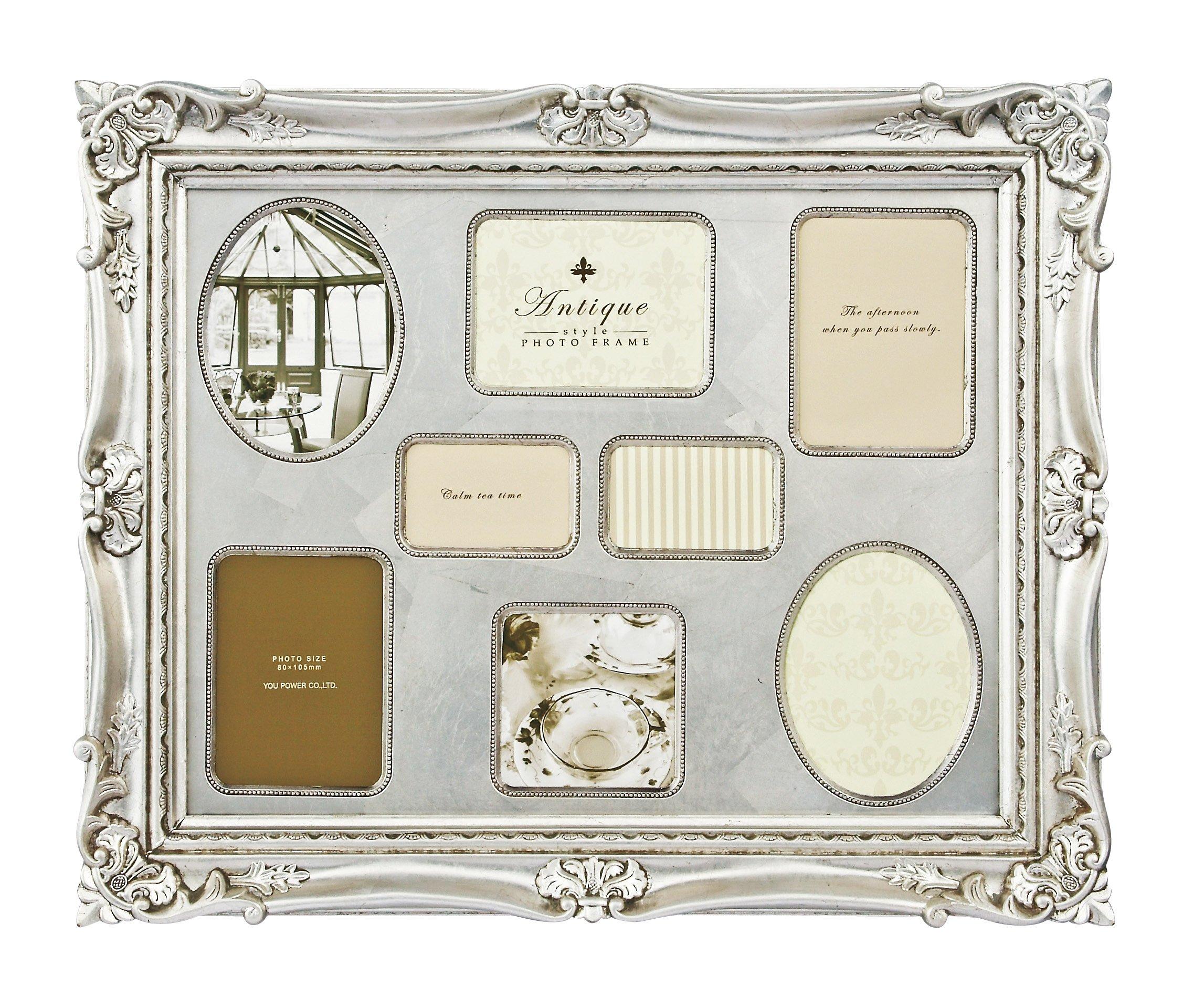 

Antique Style Antique Style Photo Frame 8 Windows Silver U-POWER AF-04001