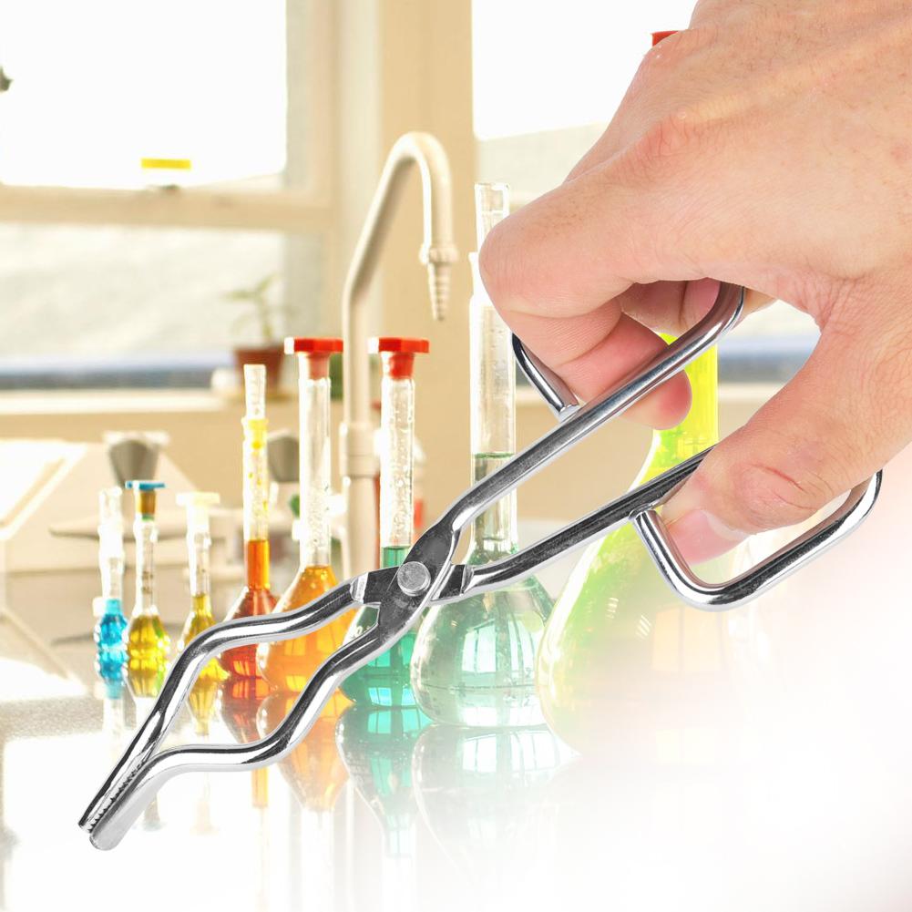 Stainless Steel Crucible Forceps Clamp Beaker Holder Pliers with Aircraft Class Rivet