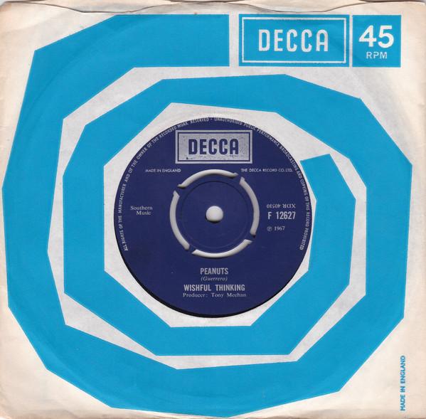 

7inch Record WISHFUL THINKING - Peanuts F12627 Decca 1967 UK Pop Used