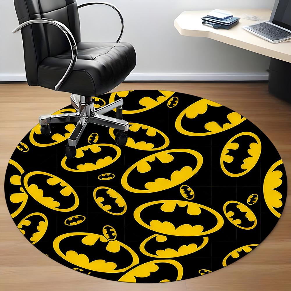 1pc Batman Office Round Area Rug, Under Office Chairs Bedroom Living Room Home Decor, Room Deco, Available In Various Sizes