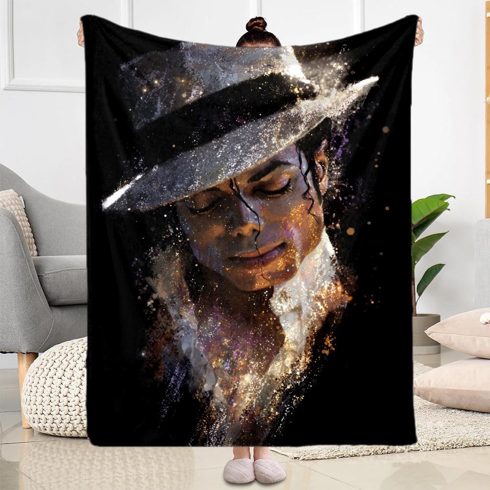 Michael Jackson Mj Iconic Style Blanket Soft Warm Cozy Perfect For Office Seaside Sofa Four Seasons Multipurpose Digital Print Best Holiday Gift For F