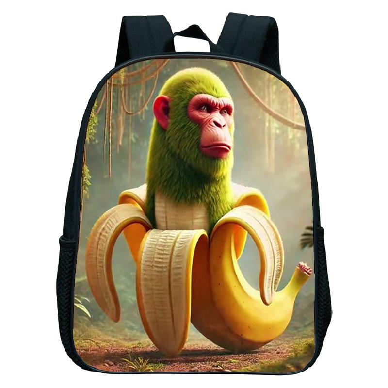 Italian Brainrot Backpack Toddler Boys Kindergarten Bag Cartoon Cappuccino Saaassino School Bags Boys Girls Animals Bookbag Gift